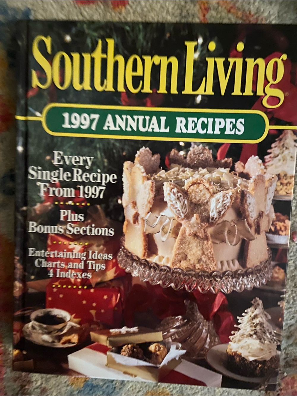 Southern Living Vintage 90s 1990s 1997 cookbook Angel cookie cake cookies fudge
